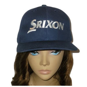 Srixon Golf Cap Navy Blue White Hat Golfer Adj Strap Baseball Play A Better Ball